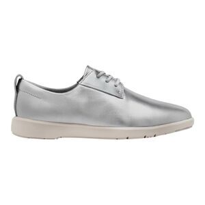 Ponto Womens The Pacific Metallic Silver Lace Up Oxford Sneakers Size 8